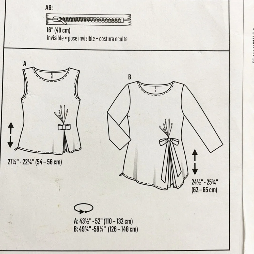 Burda Style Sewing‎ Pattern 6580 UNCUT Factory Folded Womens Blouse size 8-18